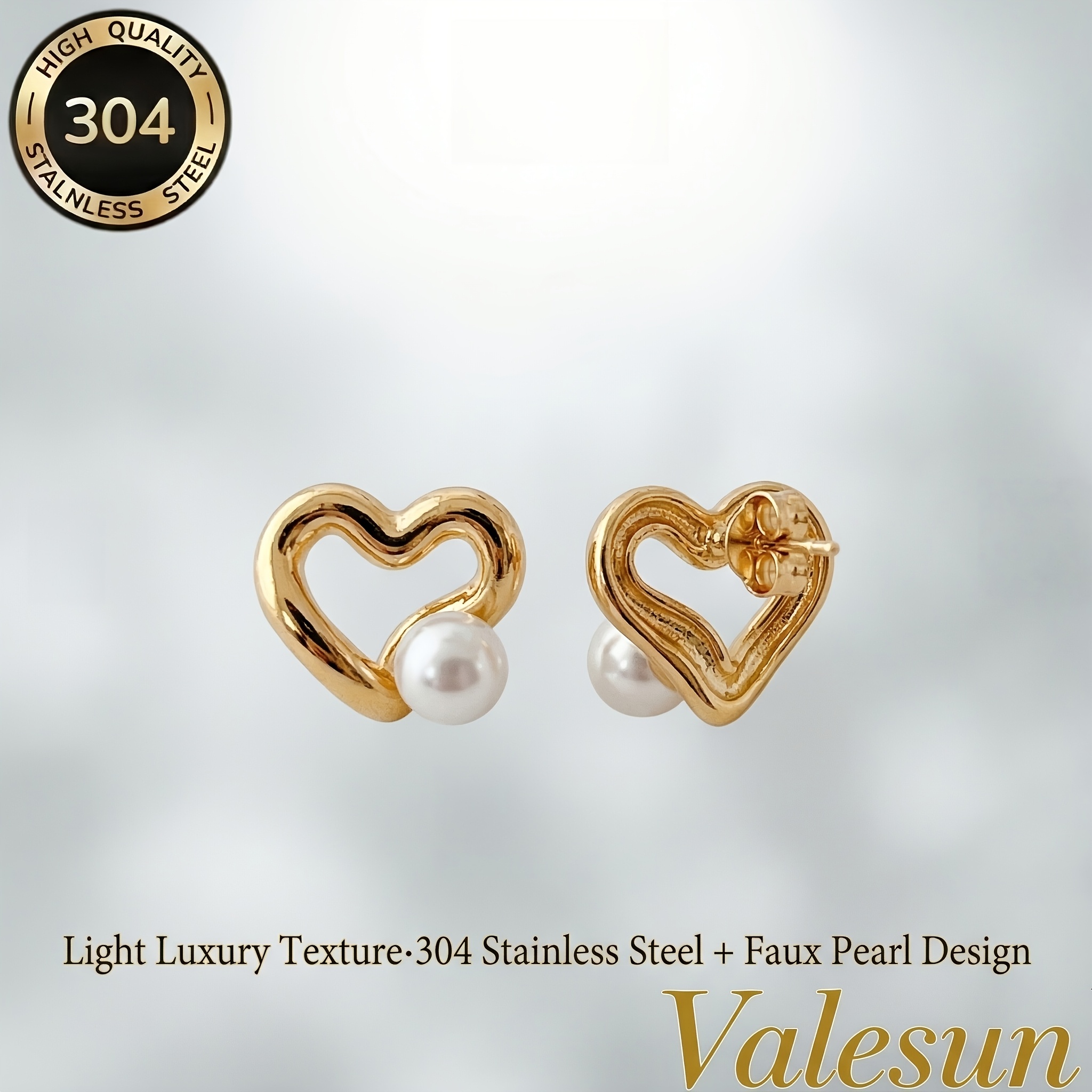 Girls' 18K Plated Hypoallergenic Earrings